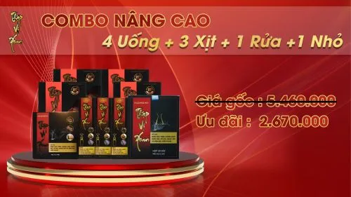 COMBO NÂNG CAO 4 UỐNG 3 XỊT 1 RỬA 1 NHỎ